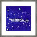 Peace On Earth Card Framed Print
