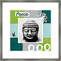 Peaceful Buddha- Zen Art Framed Print