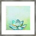 Peaceful Lotus Framed Print