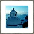 Peacefull Santorini Greek Island Framed Print