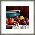 Peaches And Figs Framed Print