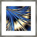 Peacock Tail Feather Framed Print
