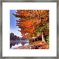 Peak Of Color - Blue Ridge Parkway Price Lake Framed Print