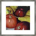 Pears And Apples Framed Print