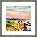 Pebble Beach Golf Course Hole 7 Framed Print