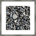 Pebbles On A Beach Framed Print