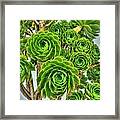 Pedals Of Green Framed Print