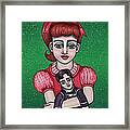 Peggy Sue Holding The King Framed Print