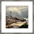 Peggy's Lighthouse Framed Print