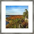 Peninsula State Park Lookout In The Fall Framed Print