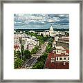 Pennsylvania Avenue Leading Up To The Framed Print