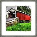 Pennsylvania Country Roads - Forry's Mill Covered Bridge - Lancaster County Spring No. 2 Framed Print