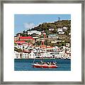 People On Boat During Grenada Sailing Framed Print