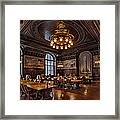 Periodicals Room New York Public Library Framed Print