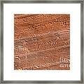 Petroglyphs Framed Print