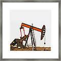 Petroleum Pumping Unit Framed Print