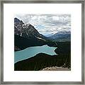 Peyote Lake In Banff Alberta Framed Print