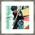 Phil Lynott Of Thin Lizzy - Black Rose Tour Day On The Green 7-4-79 Framed Print
