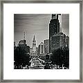 Philadelphia Parkway Framed Print