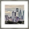Philly In The Clouds Framed Print