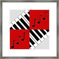 Piano Abstract 3 Framed Print