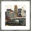 Picture Of Cincinnati Skyline Office Buildings Framed Print