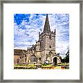 Picturesque Village Church In Lacock England Framed Print