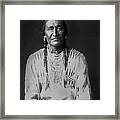 Piegan Indian Man Circa 1910 Framed Print