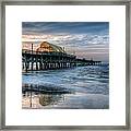 Pier Before Sunrise Framed Print