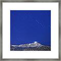 Pikes Peak Under The Stars Framed Print
