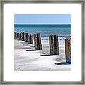 Pilings Framed Print