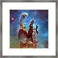 Pillars Of Creation In Eagle Nebula Framed Print