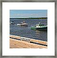 Pine Point Lobster Boat Line Framed Print