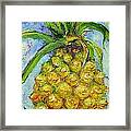 Pineapple And Strawberries Framed Print
