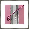 Pink Bannister Framed Print