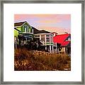 Pink Clouds At Isle Of Palms Framed Print