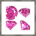 Pink Diamond (4 Positions) Framed Print