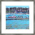 Pink Ferry On The River Hamble Framed Print