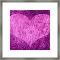 Pink Heart Framed Print