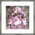 Pink Peonies Bouquet - Square Framed Print