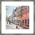 Pink Street Framed Print