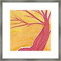 Pink Tree By Jrr Framed Print