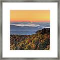 Pisgah Sunrise - Blue Ridge Parkway Framed Print