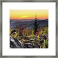 Pisgah Sunset - Blue Ridge Parkway Framed Print