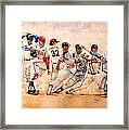 Pitching Windup Framed Print