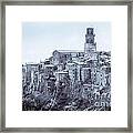 Pitigliano  Stands On An Abrupt Tuff Butte High Above The Olpeta Framed Print