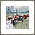 Pittsburgh River Boat-1948 Framed Print