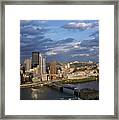 Pittsburgh Skyline At Dusk Framed Print