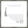 Planet Of The Apes In French -- The Eiffel Tower Framed Print