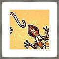 Playful Geckos Framed Print